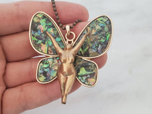 Load image into Gallery viewer, Bella Abalone Butterfly Pendant