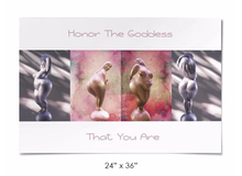 Load image into Gallery viewer, Honor The Goddess That You Are - White Print