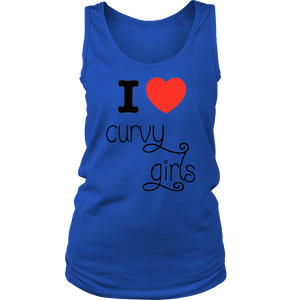 I Love Curvy Girls Women's V-neck Tees, Tanks, and Tee Shirts/Nightshirts - 6 Colors